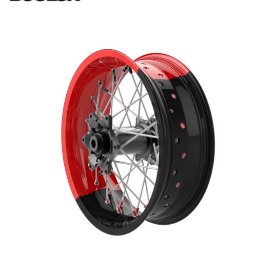 Alpina STS2 Tubeless Bicolor custom Spoke Wheels KTM SMR 2003